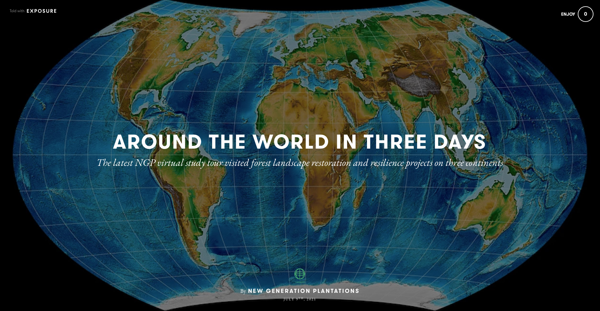 Around the world in three days